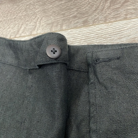 Ann Taylor 100% Linen Black Wrap Mini Skirt 6 - Picture 9 of 12